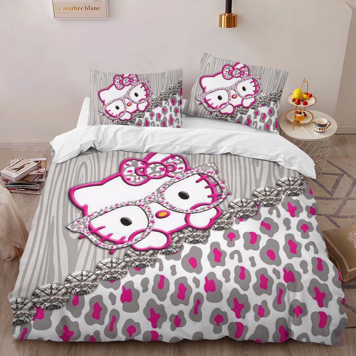 Housse De Couette Hello Kitty 13 Parure de lit Ensemble De Literie – Image 2