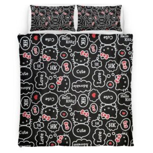 Housse De Couette Hello Kitty 8 Parure de lit Ensemble De Literie