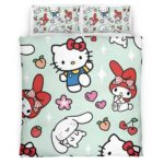 Housse De Couette Hello Kitty et ses amis Parure de lit Ensemble De Literie