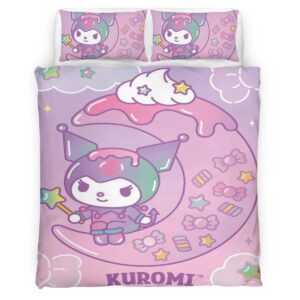 Housse De Couette Hello Kitty Kuromi 01 Parure de lit Ensemble De Literie