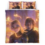 Housse De Couette Harold et Astrid – Dragons Parure de lit Ensemble De Literie