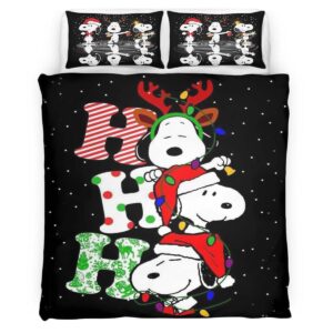 Housse De Couette Snoopy Ho Ho Ho Parure de lit Ensemble De Literie