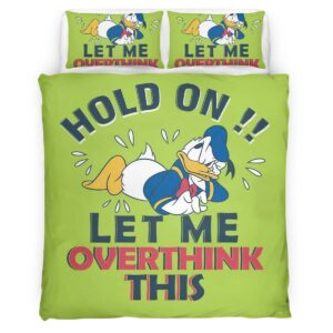 Housse De Couette Donald Duck « Hold on Let me Overthink This » Parure de lit Ensemble De Literie