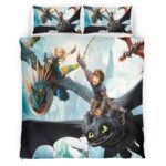 Housse De Couette Dragons Personnages 01 Parure de lit Ensemble De Literie