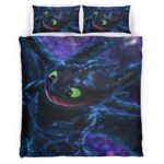 Housse De Couette Dragons Krokmou Parure de lit Ensemble De Literie