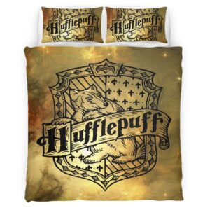 Housse De Couette Poufsouffle Harry Potter 1 Parure de lit Ensemble De Literie