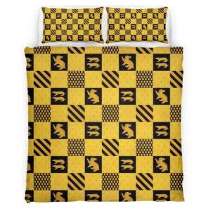 Housse De Couette Poufsouffle Harry Potter 2 Parure de lit Ensemble De Literie