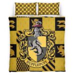 Housse De Couette Poufsouffle Harry Potter 3 Parure de lit Ensemble De Literie