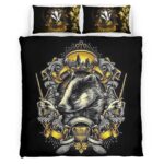 Housse De Couette Poufsouffle Harry Potter 5 Parure de lit Ensemble De Literie