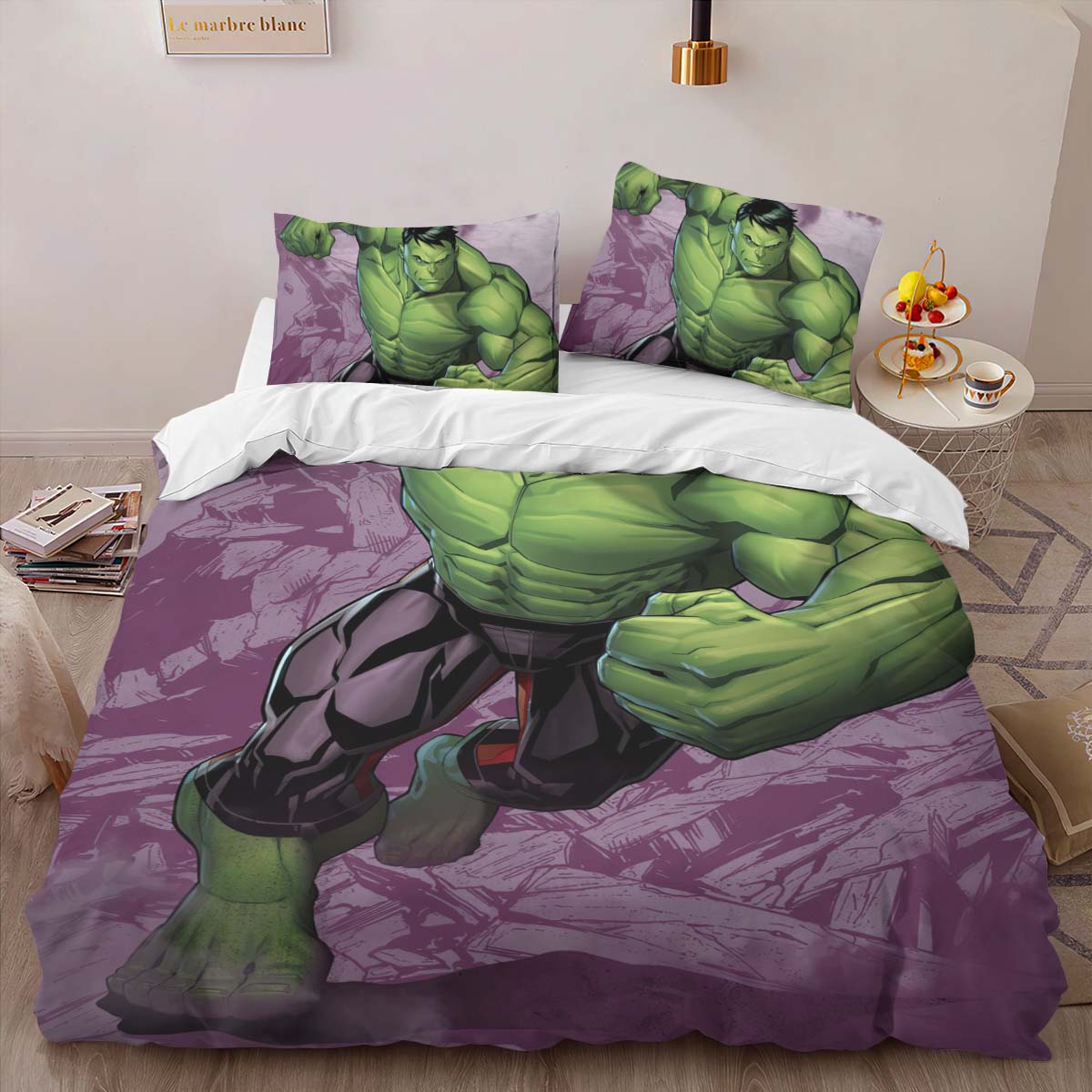 Housse De Couette Hulk Avengers Marvel 1001 Parure de lit Ensemble De Literie – Image 2