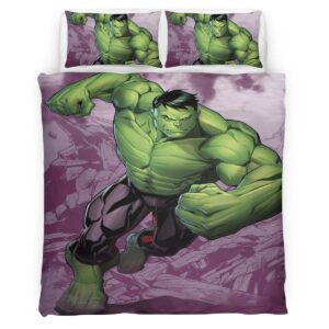 Housse De Couette Hulk Avengers Marvel 1001 Parure de lit Ensemble De Literie