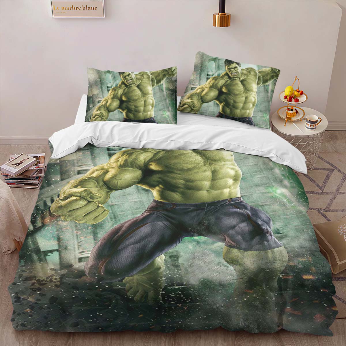 Housse De Couette Hulk Avengers Marvel 1002 Parure de lit Ensemble De Literie – Image 2