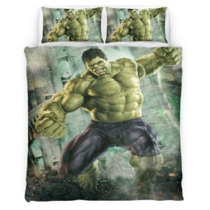 Housse De Couette Hulk Avengers Marvel 1002 Parure de lit Ensemble De Literie