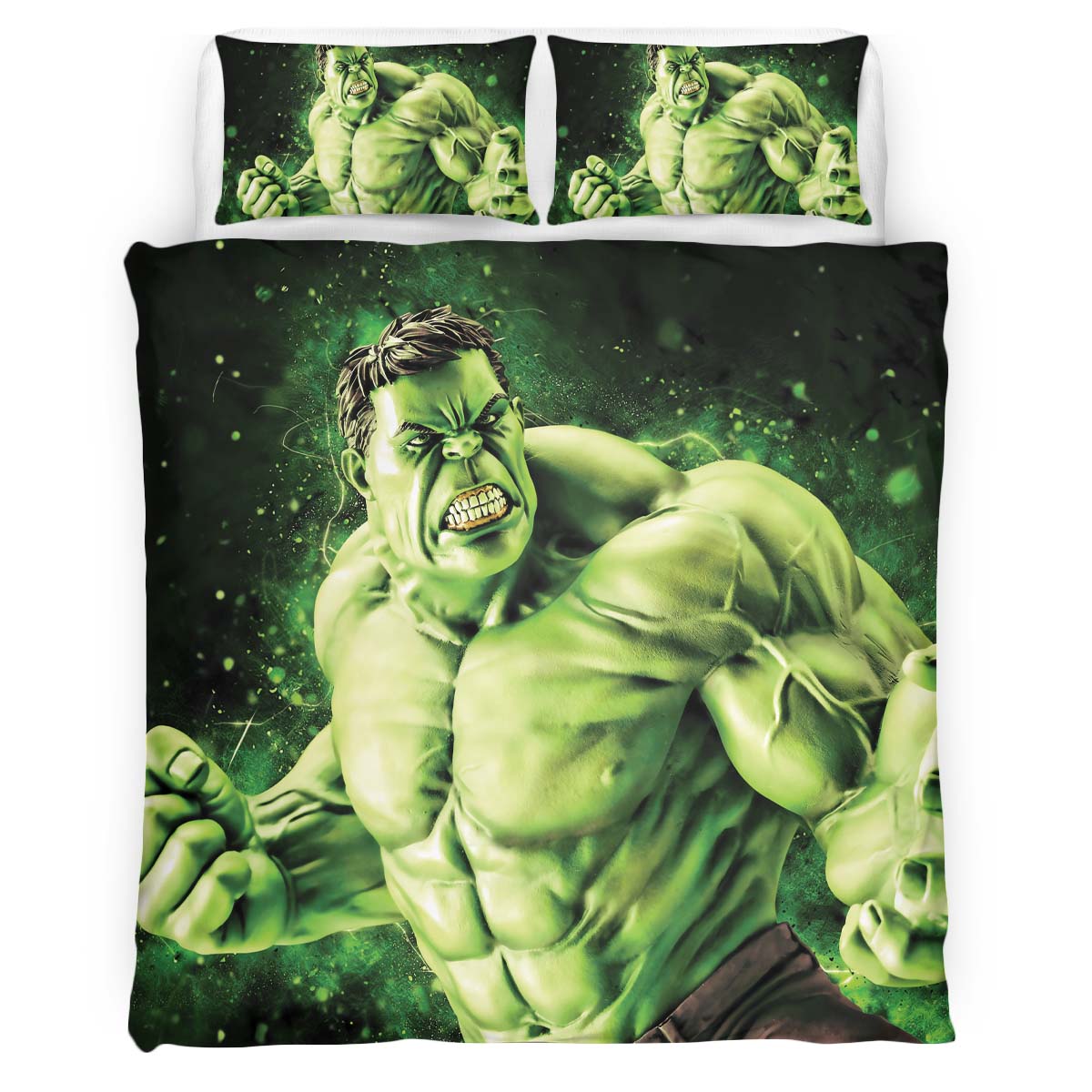 Housse De Couette Hulk Avengers Marvel 1006 Parure de lit Ensemble De Literie