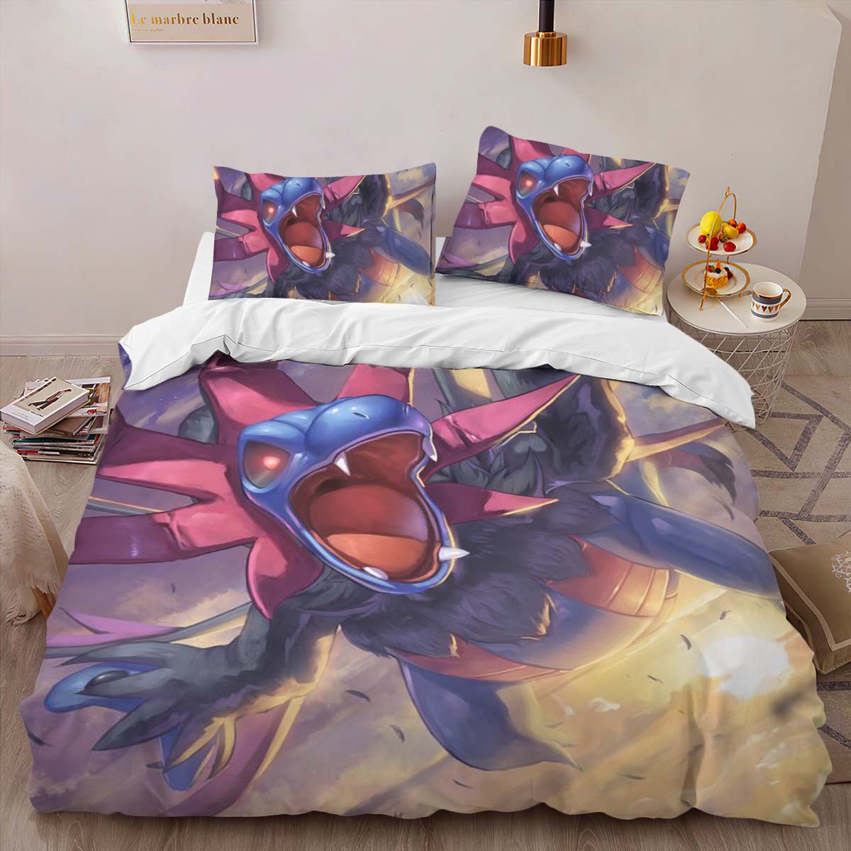 Housse De Couette Hydreigon Pokémon 4 Parure de lit Ensemble De Literie – Image 2