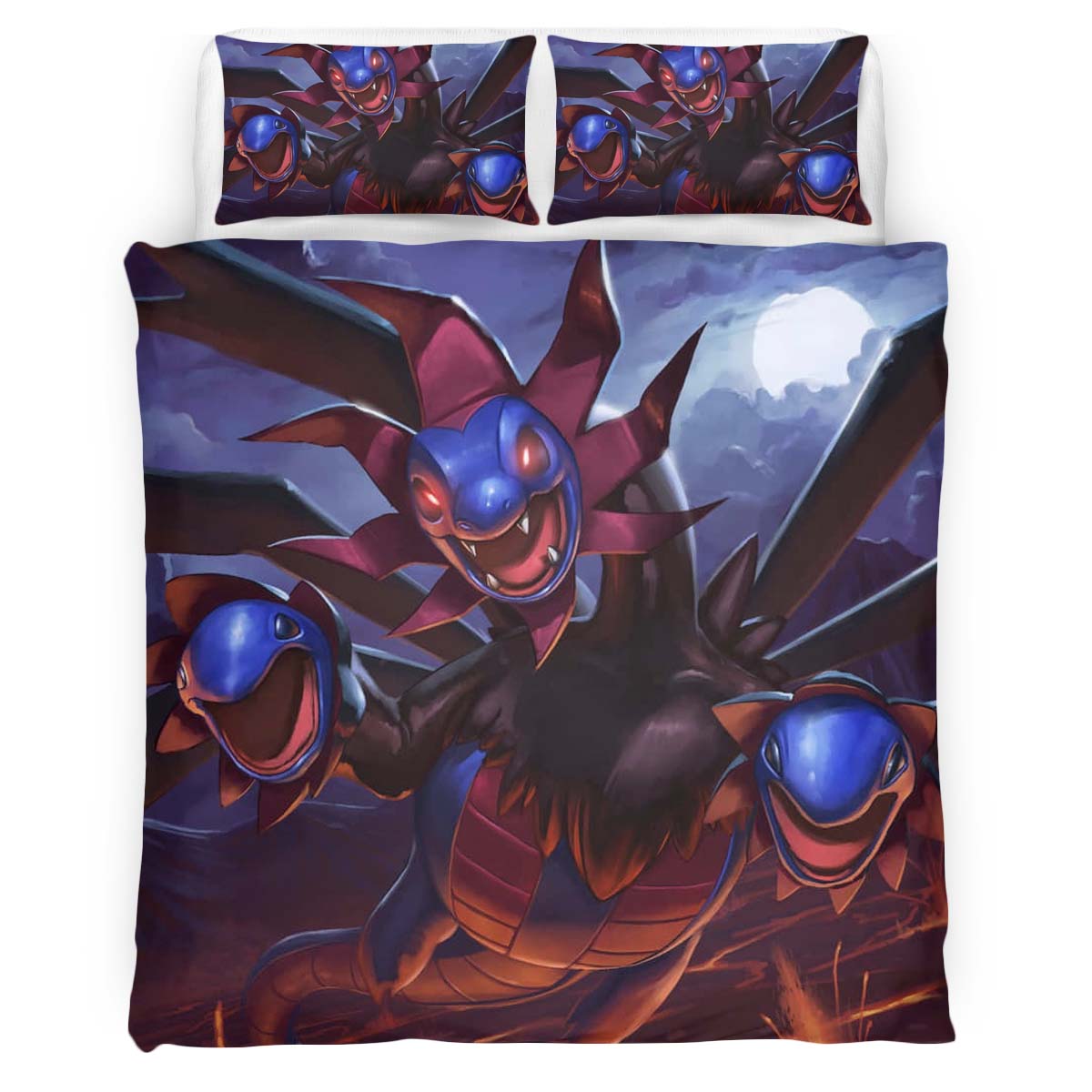 Housse De Couette Hydreigon Pokémon 5 Parure de lit Ensemble De Literie