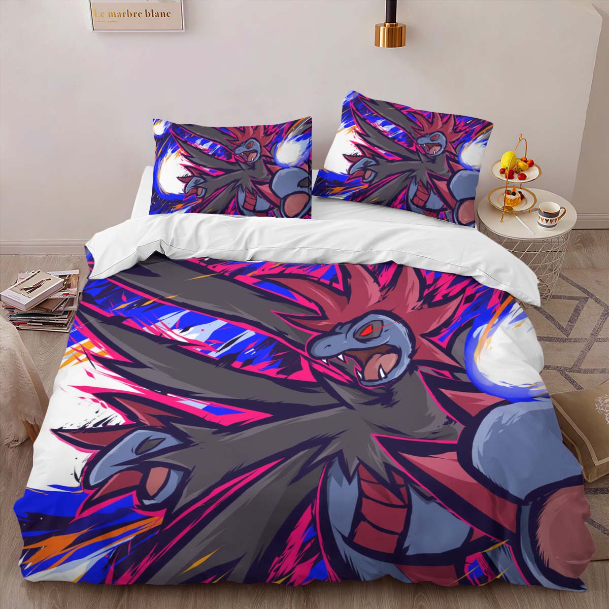 Housse De Couette Hydreigon Pokémon 6 Parure de lit Ensemble De Literie – Image 2