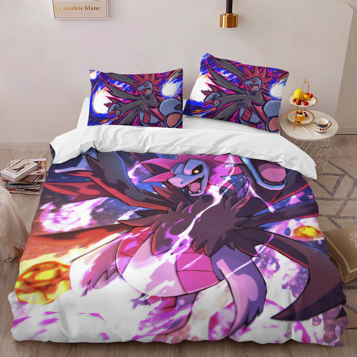 Housse De Couette Hydreigon Pokémon 7 Parure de lit Ensemble De Literie – Image 2