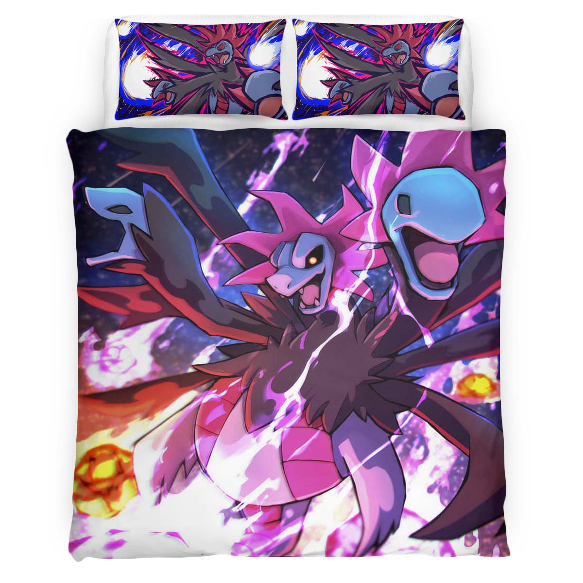 Housse De Couette Hydreigon Pokémon 7 Parure de lit Ensemble De Literie