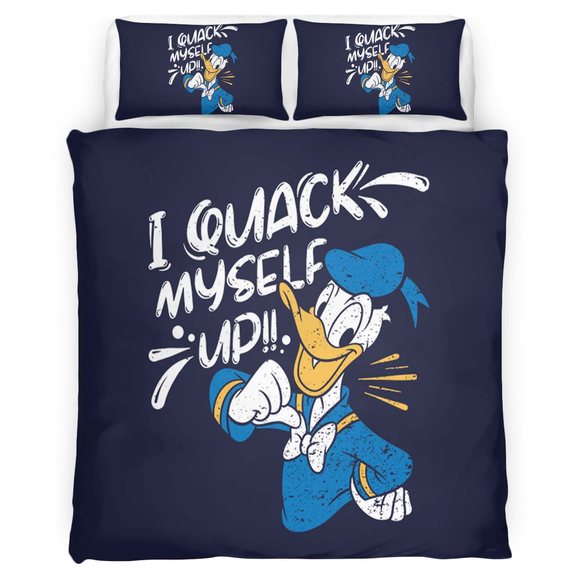 Housse De Couette Donald Duck « I Quack Myself Up » Parure de lit Ensemble De Literie
