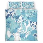 Housse De Couette Pokémon Type Glace Parure de lit Ensemble De Literie