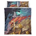 Housse De Couette Simiabraz contre Méga-Lucario 2 Parure de lit Ensemble De Literie