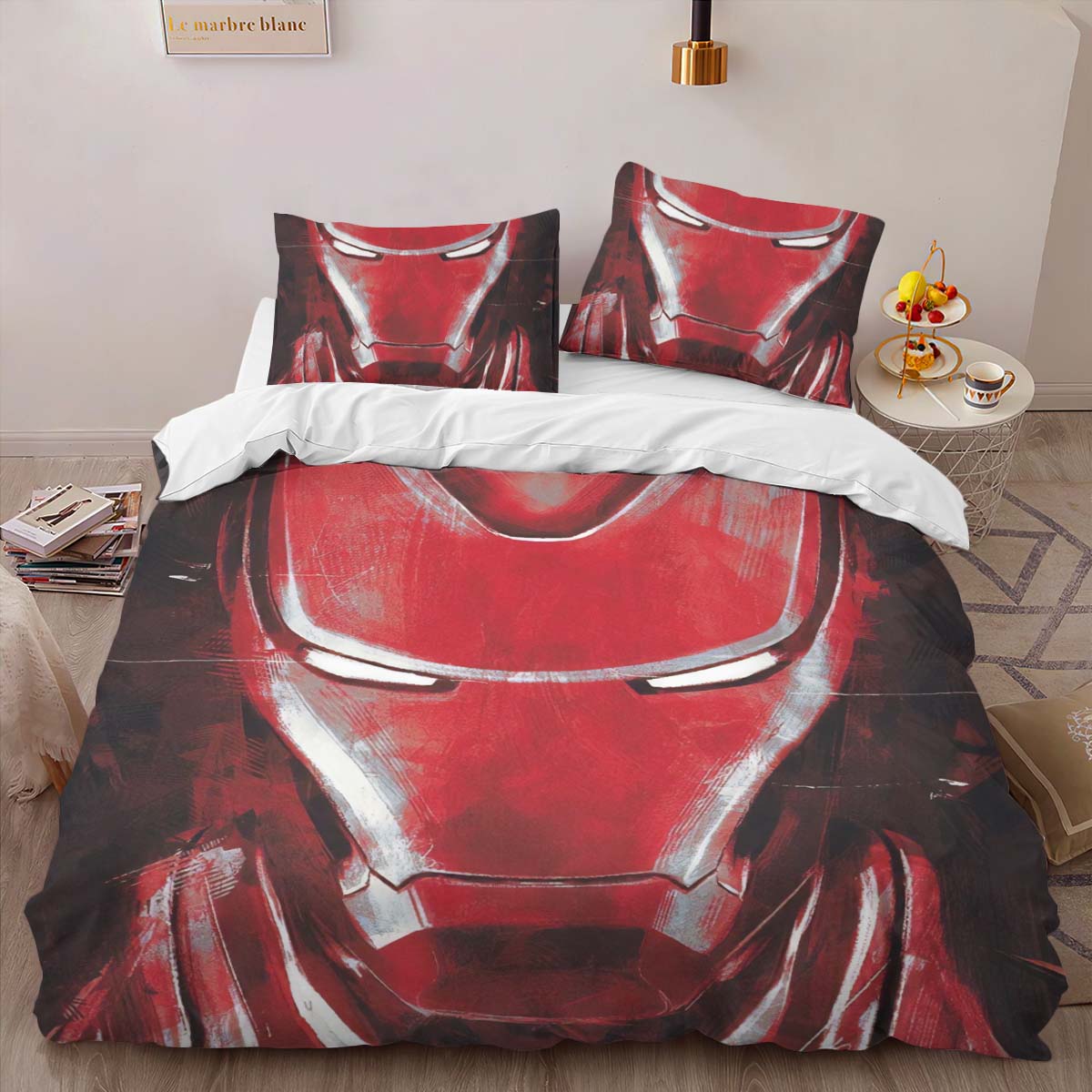 Housse De Couette Iron Man Avengers Marvel 1004 Parure de lit Ensemble De Literie – Image 2