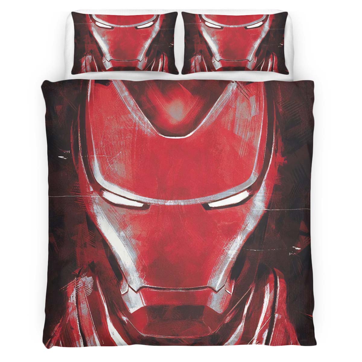 Housse De Couette Iron Man Avengers Marvel 1004 Parure de lit Ensemble De Literie