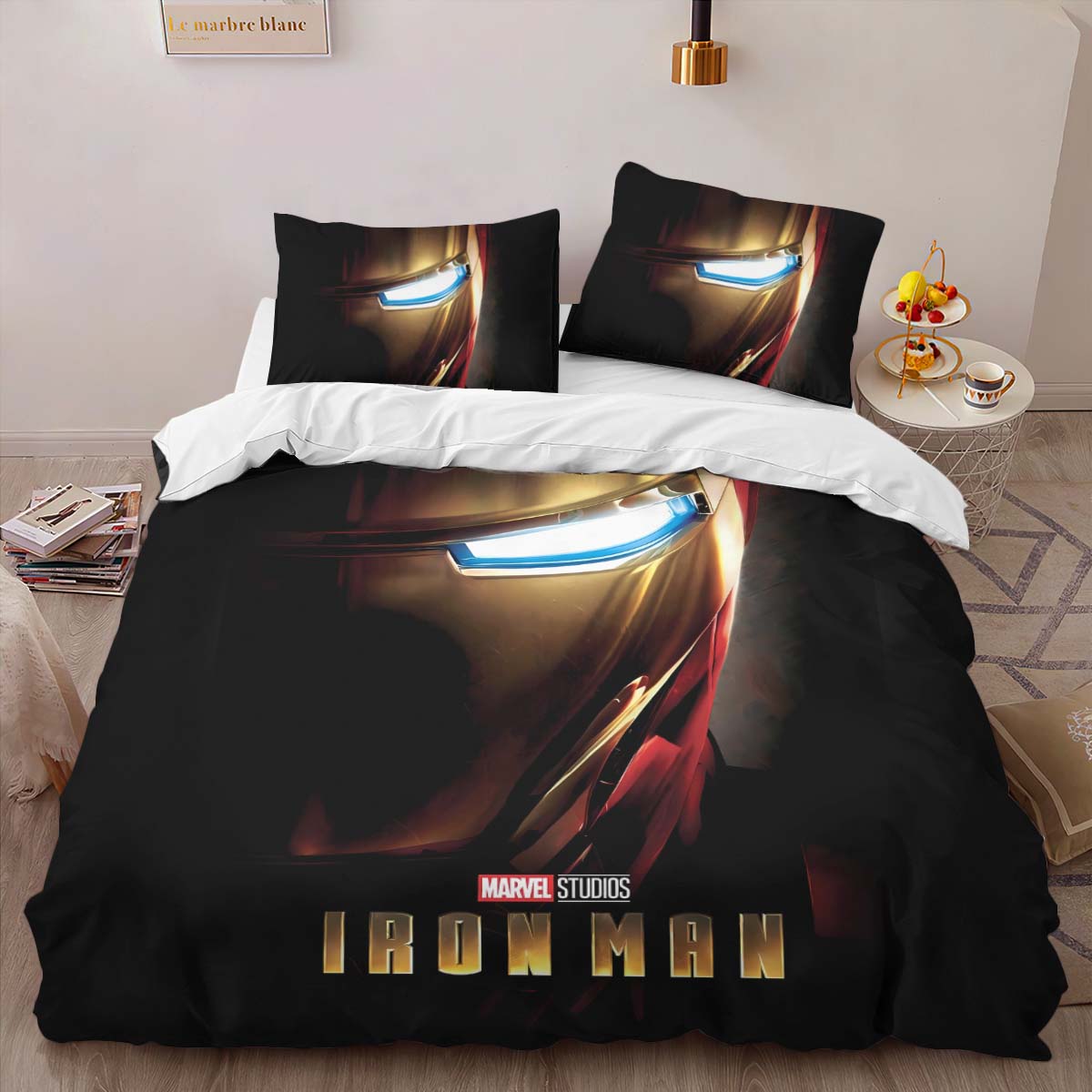 Housse De Couette Iron Man Avengers Marvel 1005 Parure de lit Ensemble De Literie – Image 2