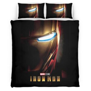 Housse De Couette Iron Man Avengers Marvel 1005 Parure de lit Ensemble De Literie