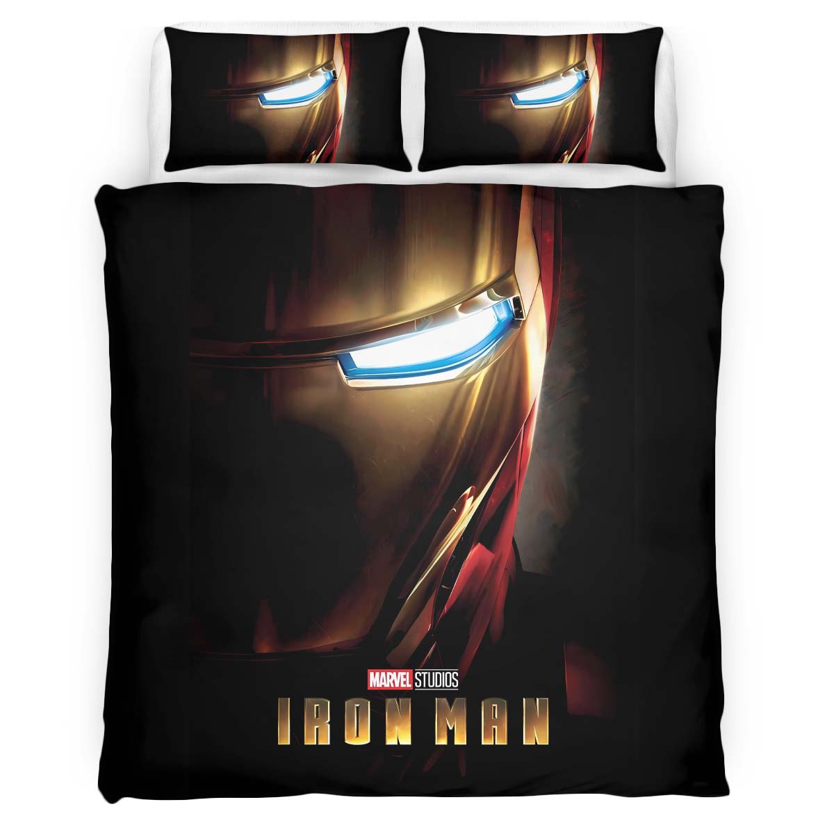 Housse De Couette Iron Man Avengers Marvel 1005 Parure de lit Ensemble De Literie