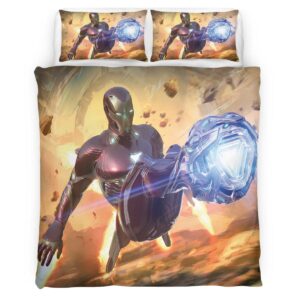 Housse De Couette Iron Man Avengers Marvel 1007 Parure de lit Ensemble De Literie