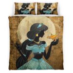 Housse De Couette Jasmine Princesse Aladdin 02 Parure de lit Ensemble De Literie