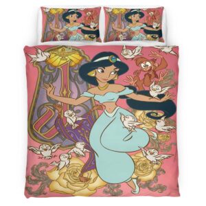 Housse De Couette Jasmine Princesse Aladdin 04 Parure de lit Ensemble De Literie