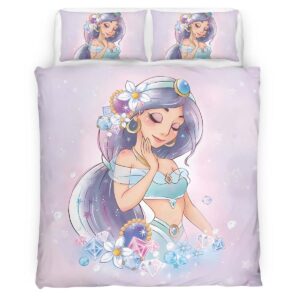 Housse De Couette Jasmine Princesse Aladdin 05 Parure de lit Ensemble De Literie