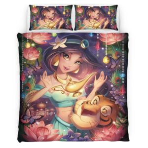 Housse De Couette Jasmine Princesse Aladdin 06 Parure de lit Ensemble De Literie