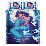 Housse De Couette Jasmine Princesse Aladdin Conte de fées Parure de lit Ensemble De Literie