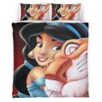 Housse De Couette Jasmine et Rajah – Aladdin 02 Parure de lit Ensemble De Literie
