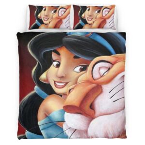 Housse De Couette Jasmine et Rajah – Aladdin 02 Parure de lit Ensemble De Literie