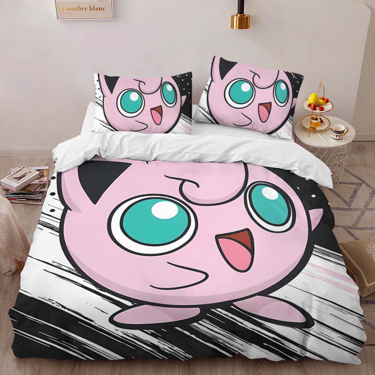 Housse De Couette Rondoudou Pokémon 2 Parure de lit Ensemble De Literie – Image 2