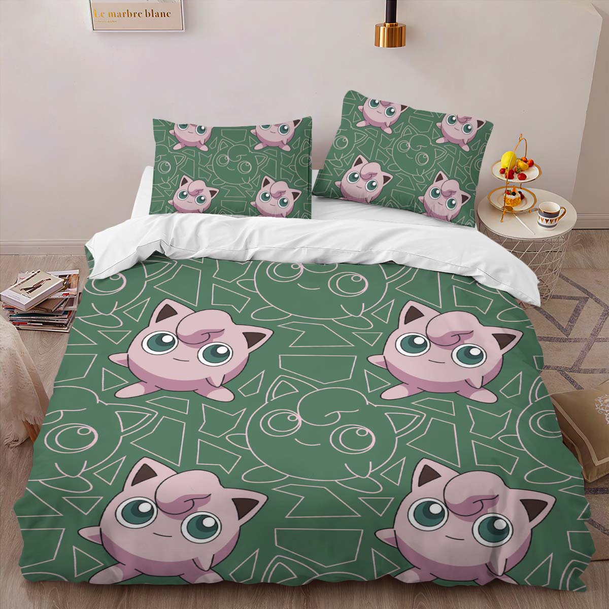 Housse De Couette Rondoudou Pokémon 3 Parure de lit Ensemble De Literie – Image 2