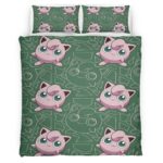 Housse De Couette Rondoudou Pokémon 3 Parure de lit Ensemble De Literie