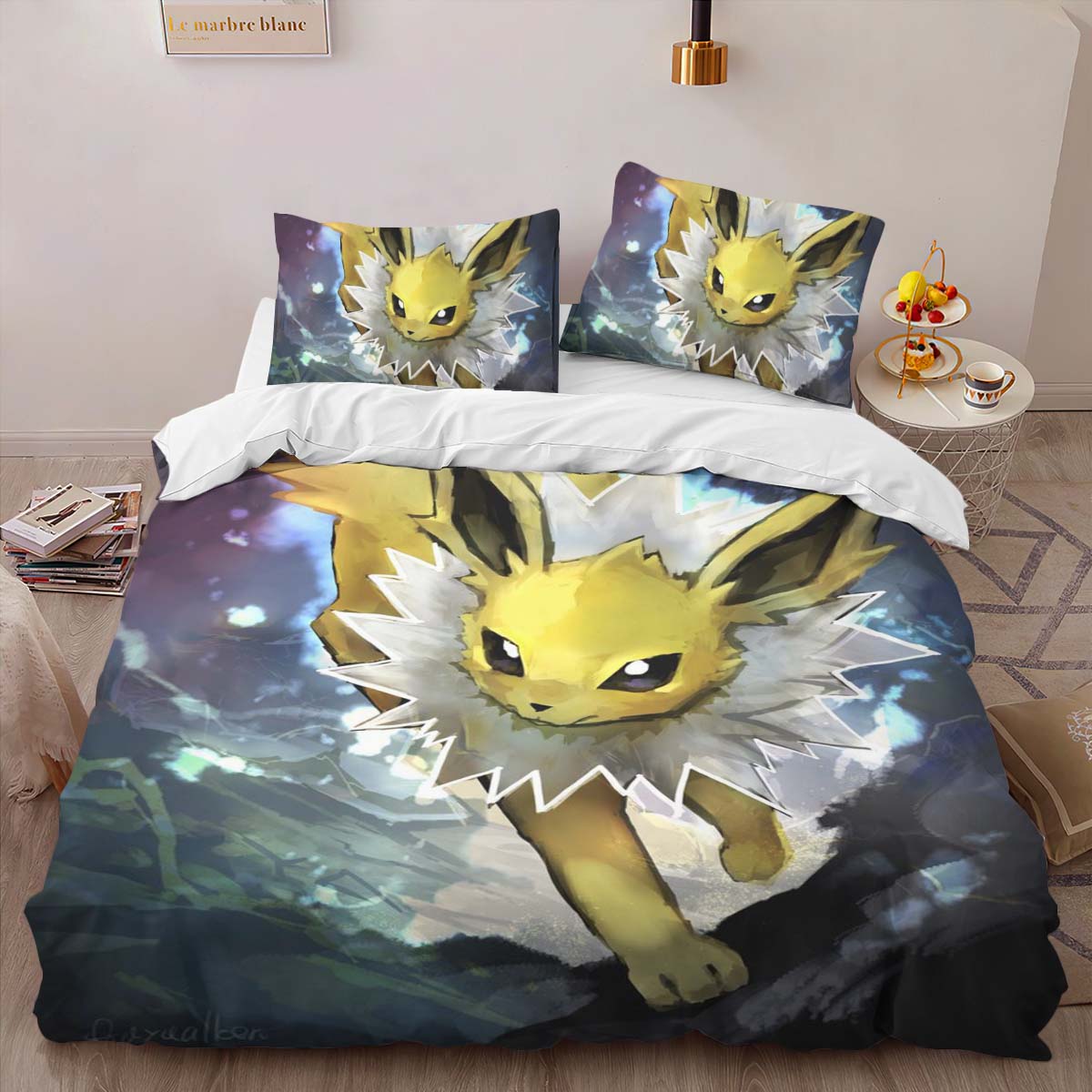Housse De Couette Voltali Pokémon Parure de lit Ensemble De Literie – Image 2