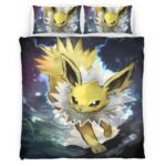 Housse De Couette Voltali Pokémon Parure de lit Ensemble De Literie