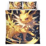 Housse De Couette Voltali Pokémon 4 Parure de lit Ensemble De Literie