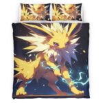 Housse De Couette Voltali Pokémon 5 Parure de lit Ensemble De Literie