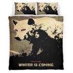 Housse De Couette Jon Snow Maison Stark « Winter Is Coming » Parure de lit Ensemble De Literie