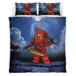 Housse De Couette Kai Ninjago Parure de lit Ensemble De Literie