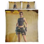 Housse De Couette Lara Croft Tomb Raider Fortnite Parure de lit Ensemble De Literie