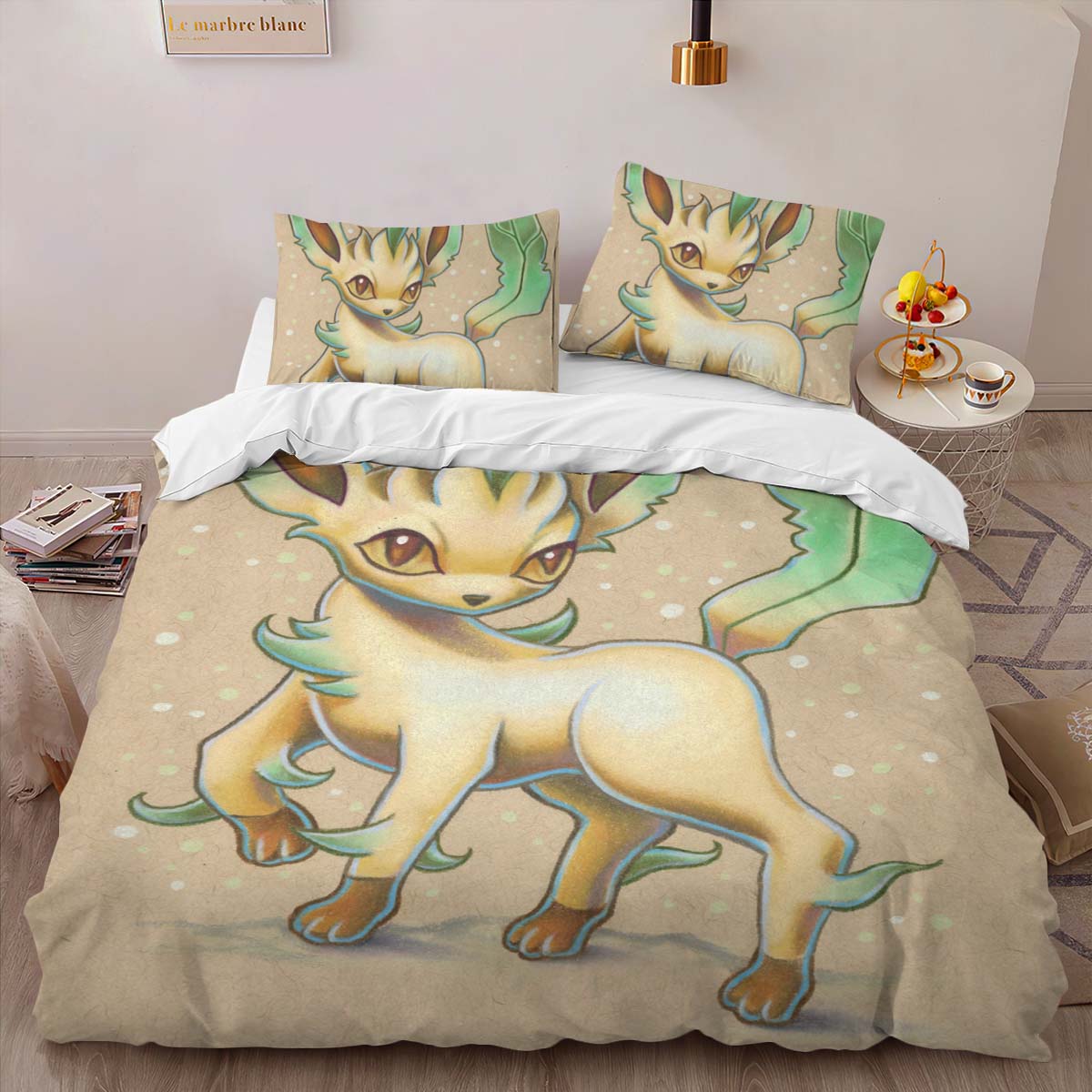 Housse De Couette Phyllali Pokémon 6 Parure de lit Ensemble De Literie – Image 2